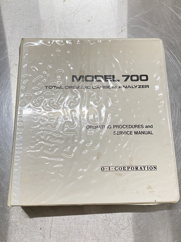 IO Analytical 700 Total Organic Carbon Analyzer - Instructions Manual / Guide