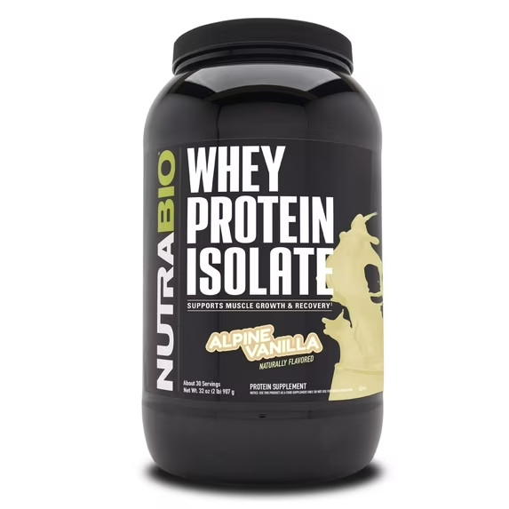 NutraBio Whey Protein Isolate 2lb EXP 11/27