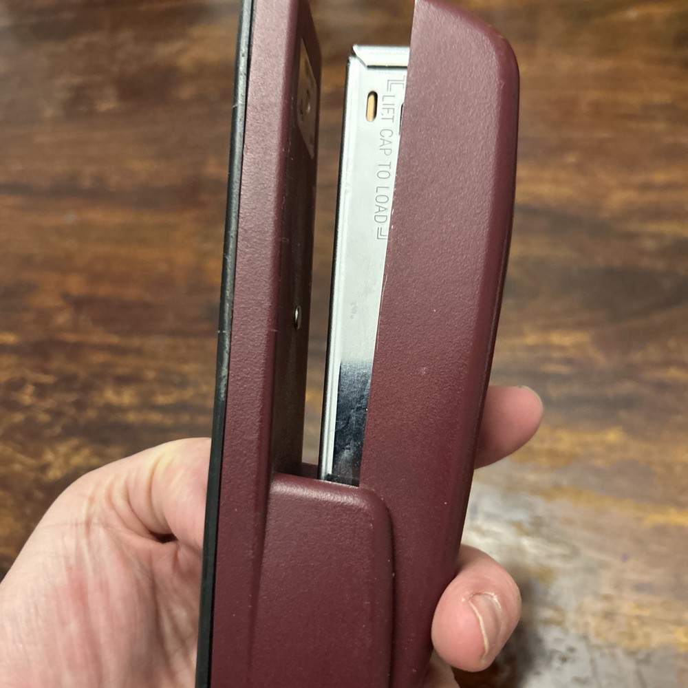 Vintage Dark Red Swingline Stapler Model 747