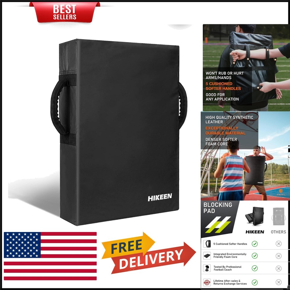 Versatile Blocking Pad - 24"x16" Kick Shield for Football & Basketball Training