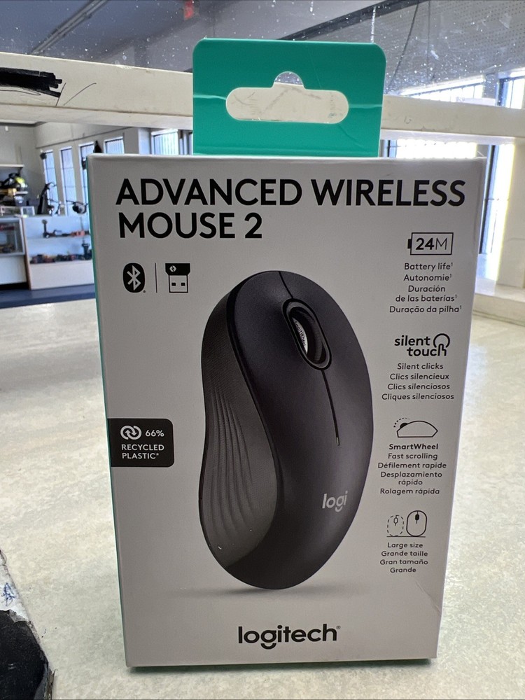 Logitech Advanced Wireless Mouse 2  Silent Touch Wireless Bluetooth NEW