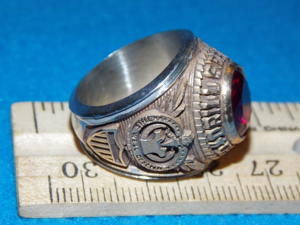 VINTAGE - US ARMY DRILL SERGEANT RING - SIZE 9.5 - NOS - ALPHA BRAND