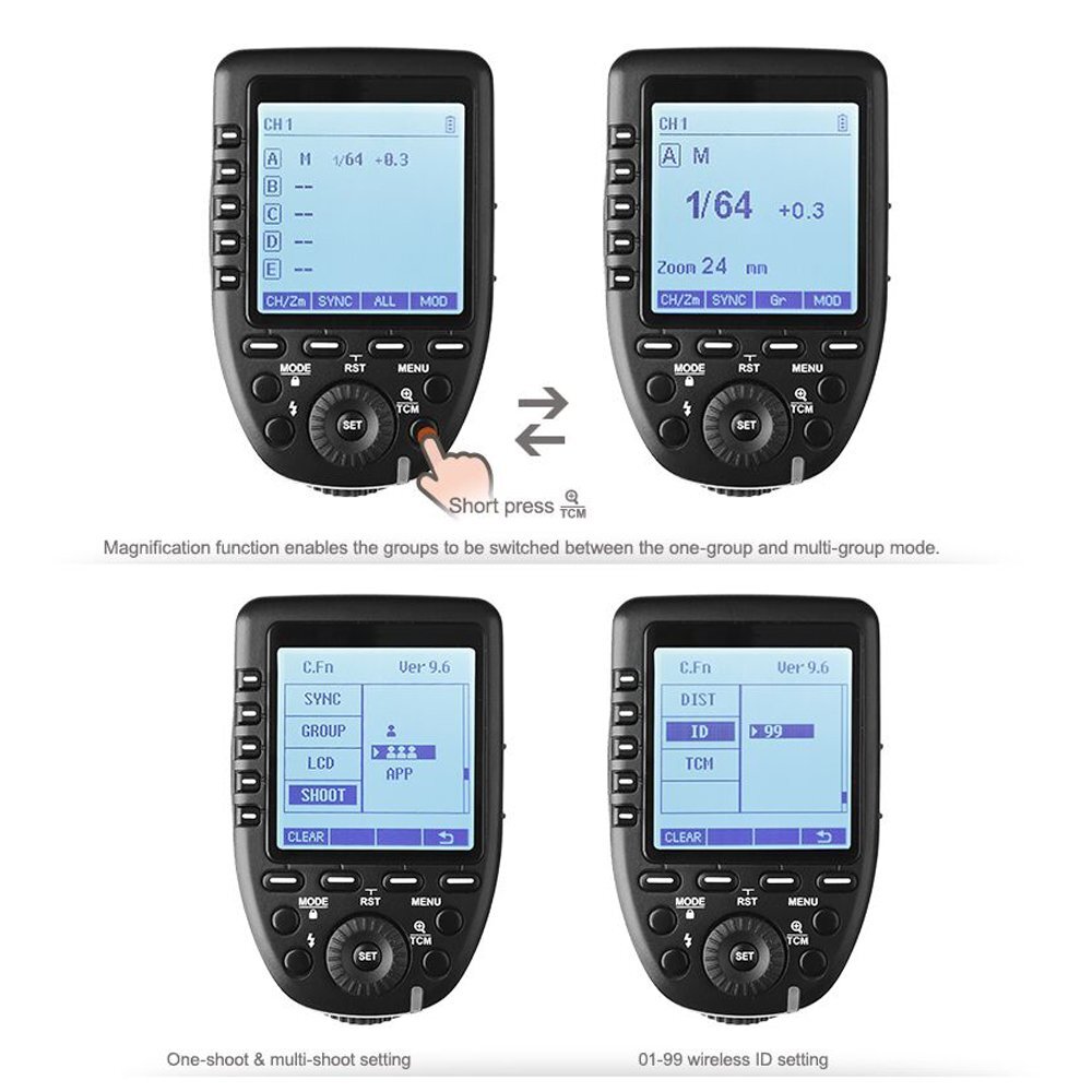 US Godox Xpro-C 2.4G Wireless TTL HSS Flash Transmitter Trigger for Canon Camera