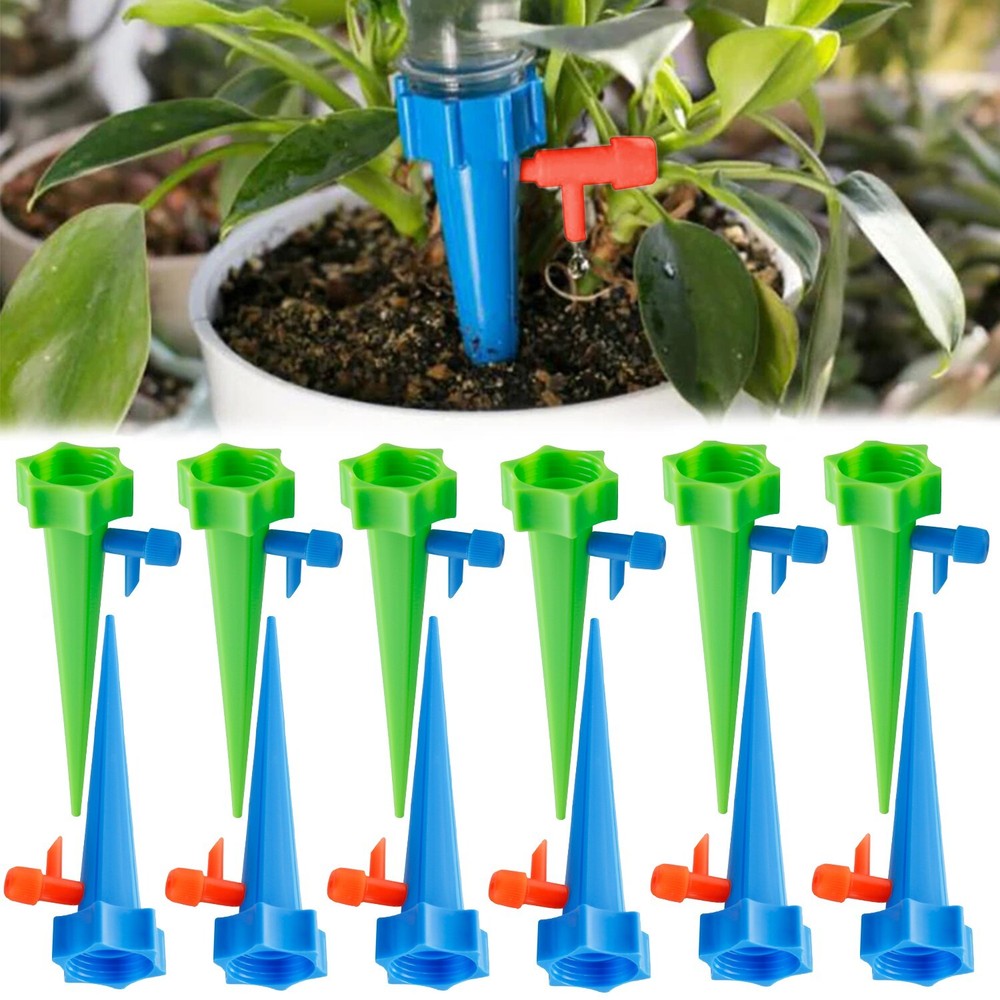 12Pack Adjustable Valve Plant Watering Device - Flow velocity Control For Plants