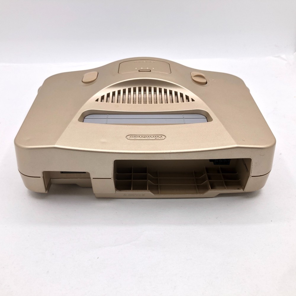 Nintendo 64 Console Gold 2 Controller Bundle Games N64 Japan Tested