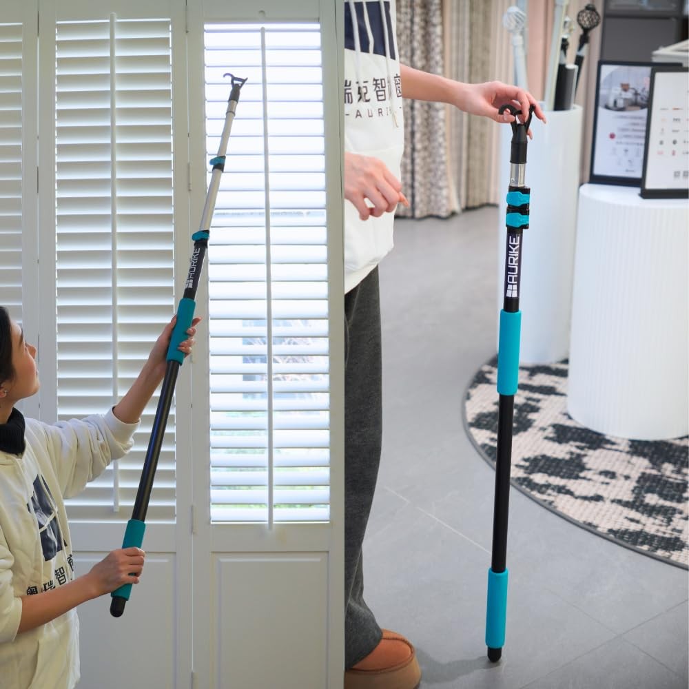 Telescoping Rod for Blinds & Shades Push-Pull Adjustable Rod for Skylight Cor...