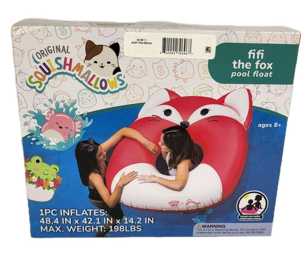 Fifi The Fox Pool Float , Original Squishmallows, Ages : 8+