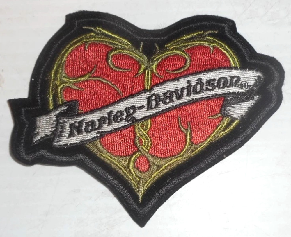 Harley Davidson H-D Women's Heart Patch / Emblem Set