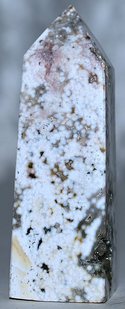 Pretty Orbicular Ocean Jasper Tower 2.95"/147 Grams