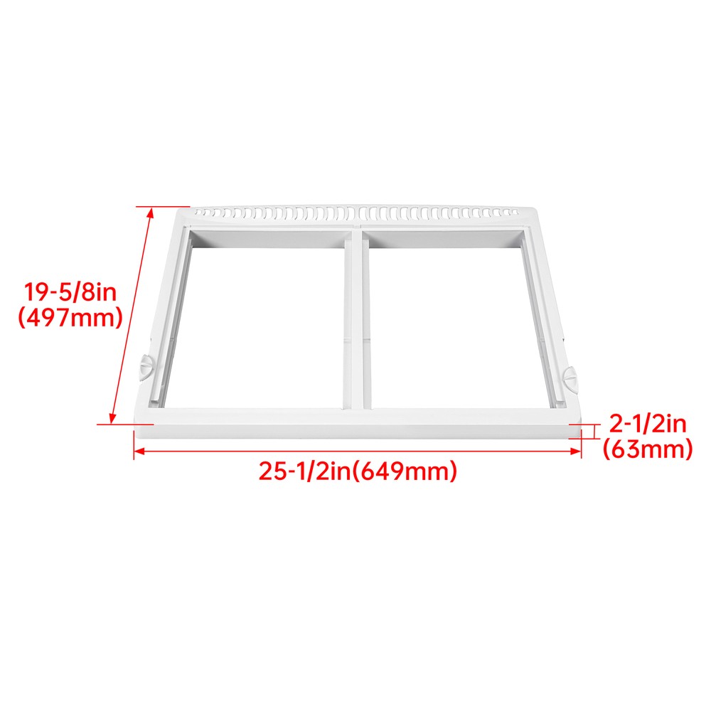 Crisper Drawer Cover Frame Compatible with Frigidaire Refrigerator #240364787