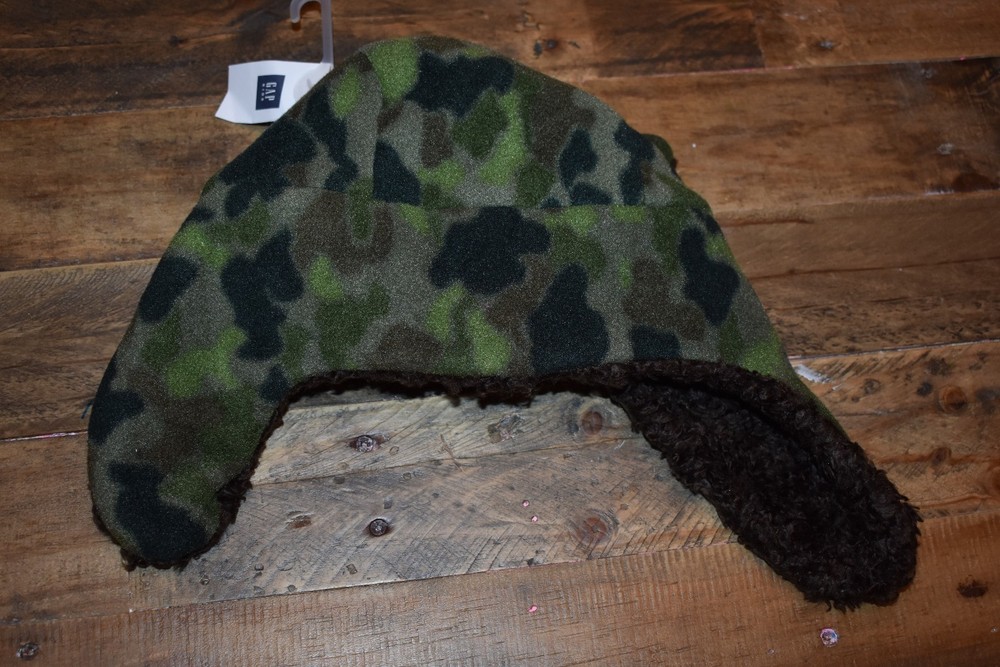Gap Kids S/M Camouflage Pro Fleece Wolf Hat Hunter