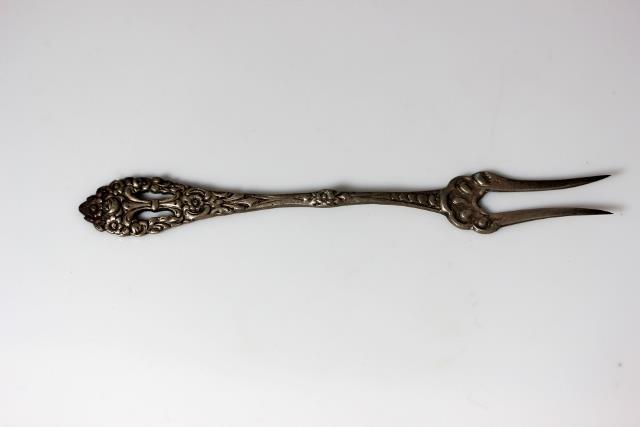 Vintage German 800 Silver Pickle Fork 5” - 4094