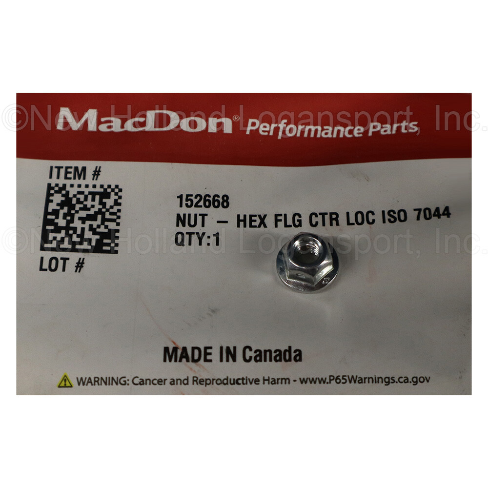 MacDon Hex Flange Nut Part # 152668