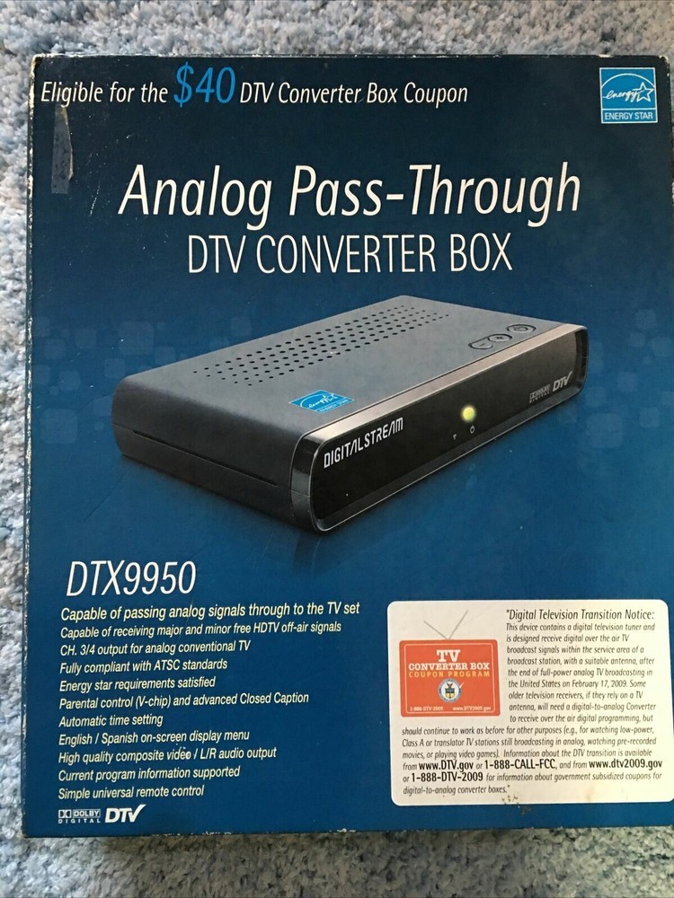 Analog Pass Through D Tv Converter Box Dxt9950 A426