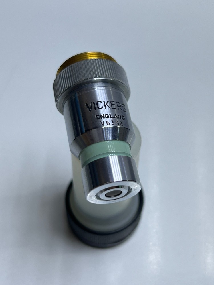 VICKERS ENGLAND 10/0.25 OBJECTIVE LENS OPTICS MICROSCOPE