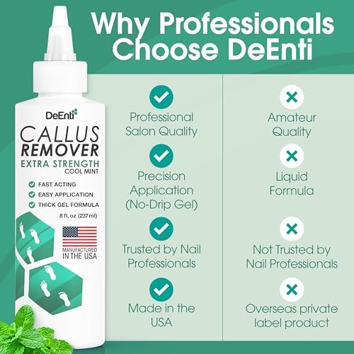 Callus Maintenance Pack, Bundle Includes Mint Scented 8 Ounce Kit Cool Mint