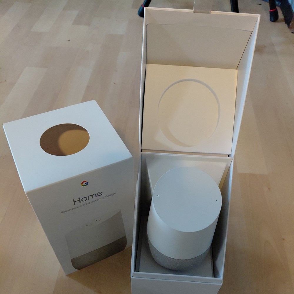 Google Home Smart Speaker White New Open Box
