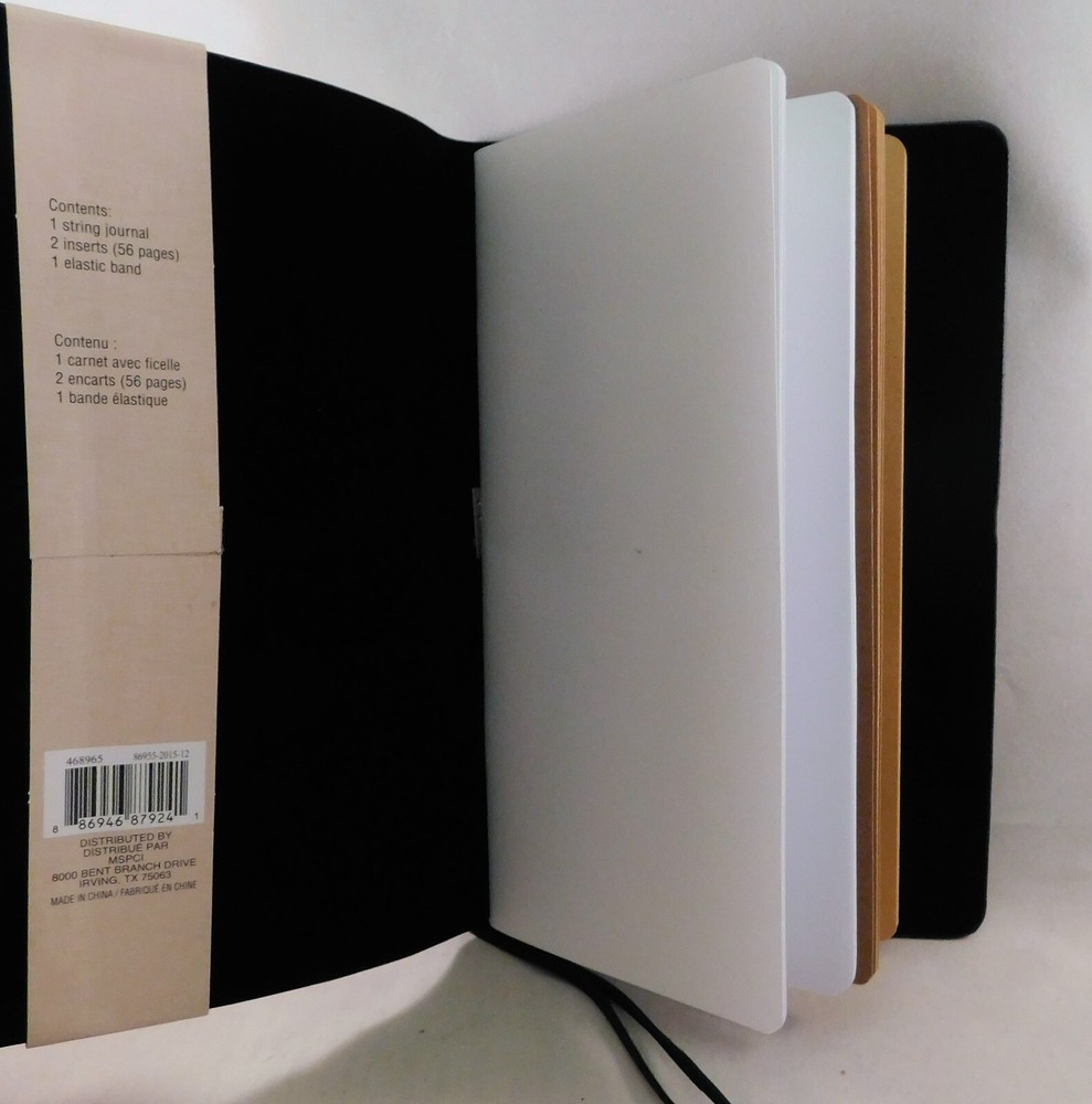 Recollections Boho String Traveler Journal Brown White Paper Inserts NEW