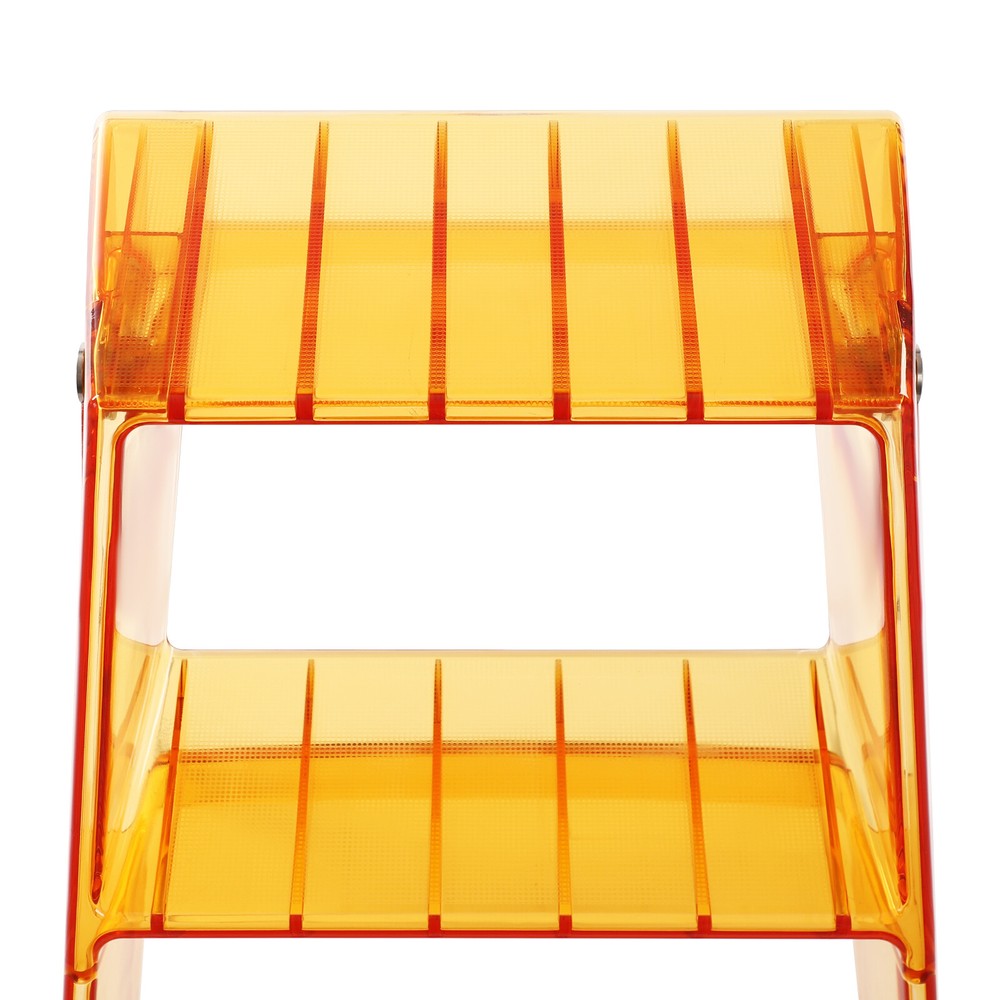 Orange Folding Step Stool for Adults 3 Step Ladder Folding Step Stool 44*52*63cm