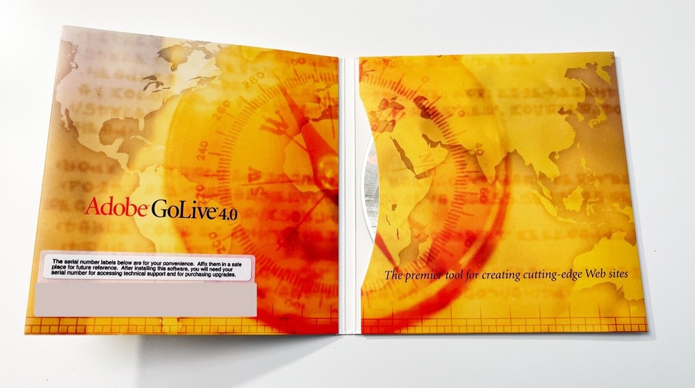 Adobe GoLive 4.0 Educational Version for Mac / with Serial Keys