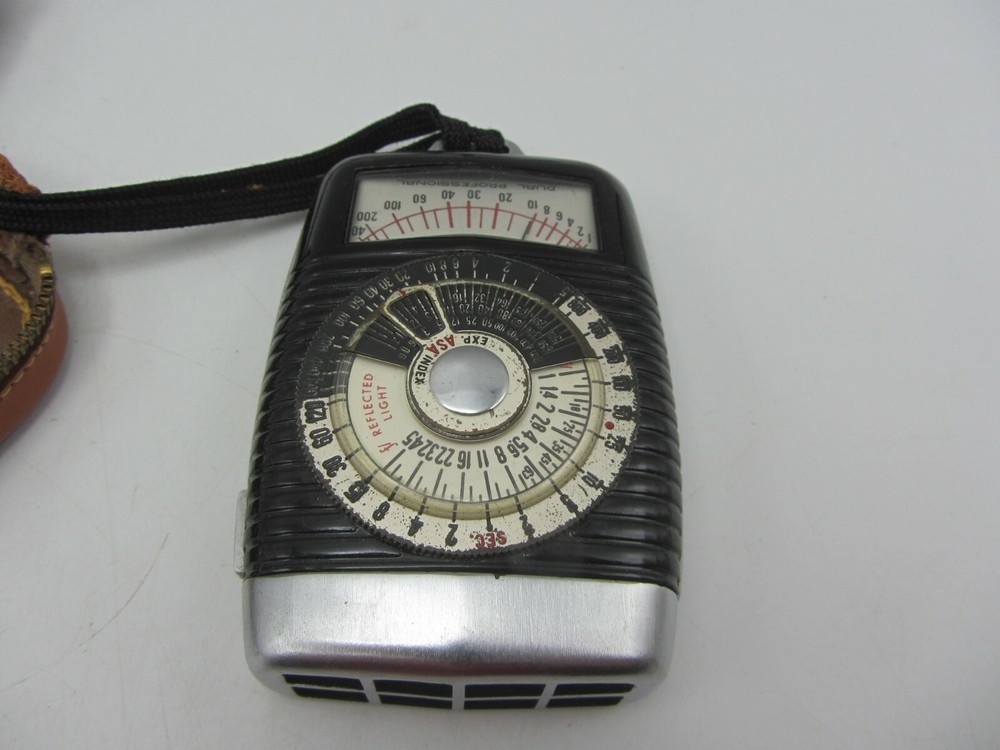 Dejur Dual Professional Hand-Held Camera Light / Exposure Meter - Tested w/ Case