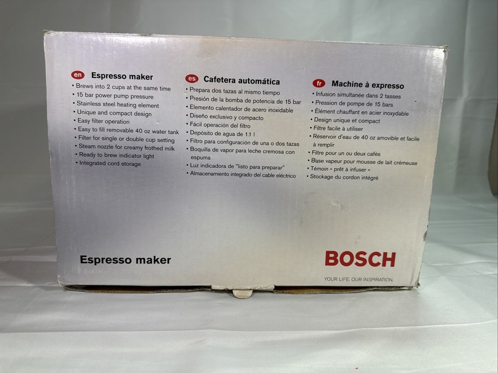 Bosch TCA4101UC Barino 40oz Espresso Machine - Open Box