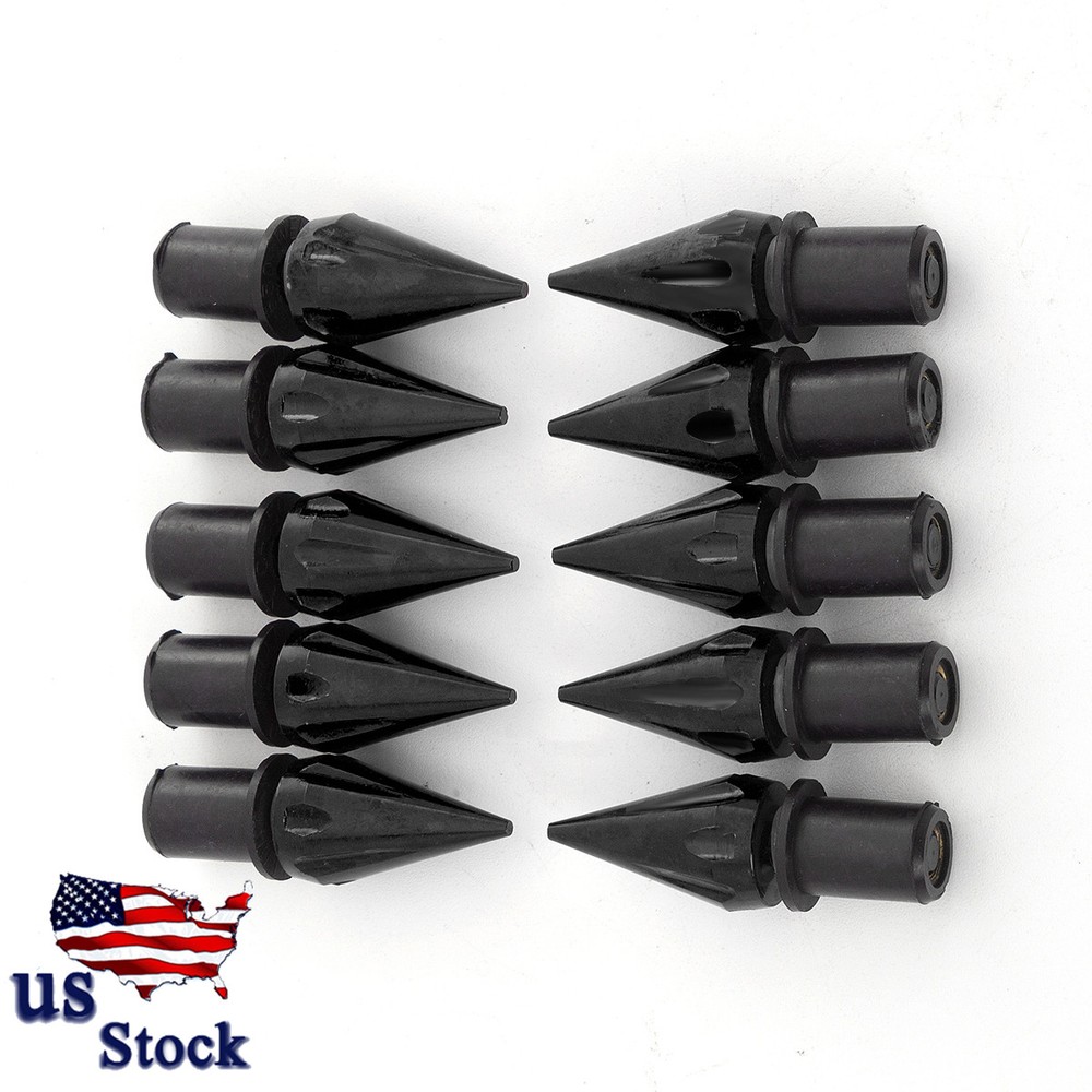 10 PCS 5MM Windscreen Windshield Motorcycle Spike Bolts Wind Screen Screws Black