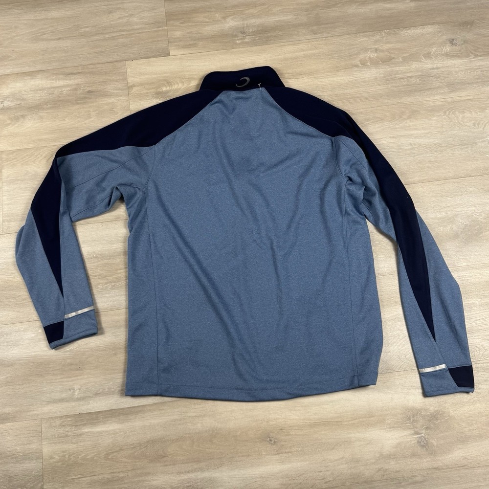 Zero Restriction Quarter Zip Golf Performance Pullover Sport Navy Blue Mens Med