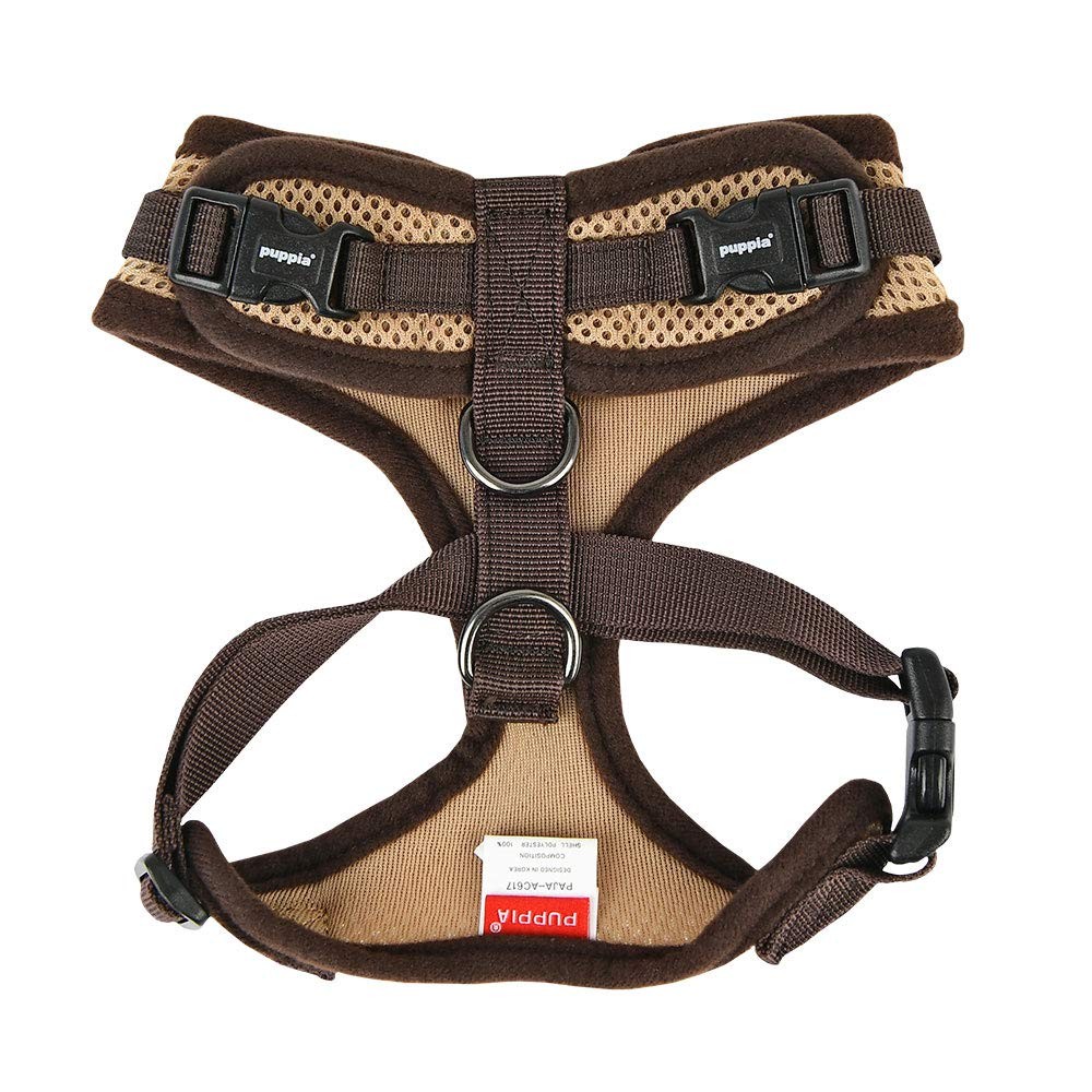 Beige Small Authentic RiteFit Dog Harness Adjustable Neck Walking Training