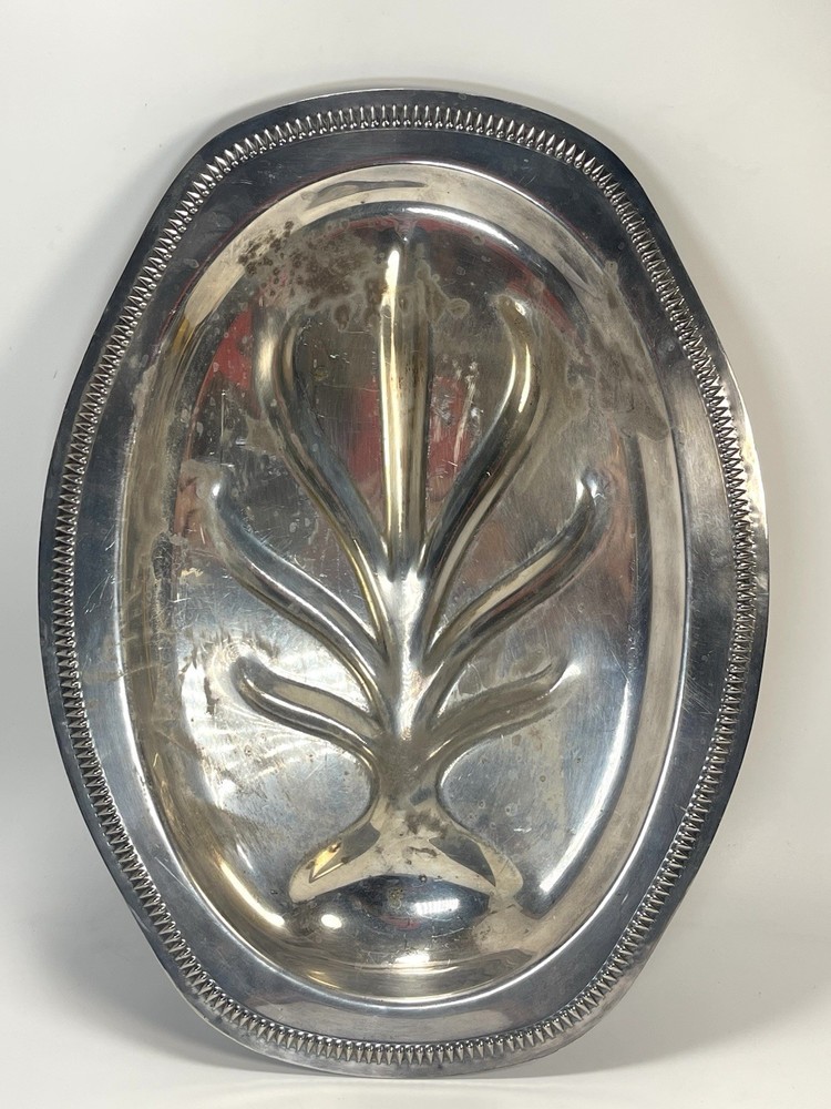 Vintage Poole Footed Serving Meat Platter Tray