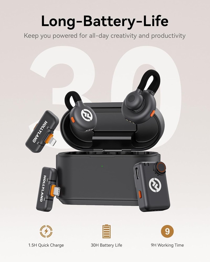 Hollyland LARK M2S Ultimate Combo Dual Wireless Microphone Bundle