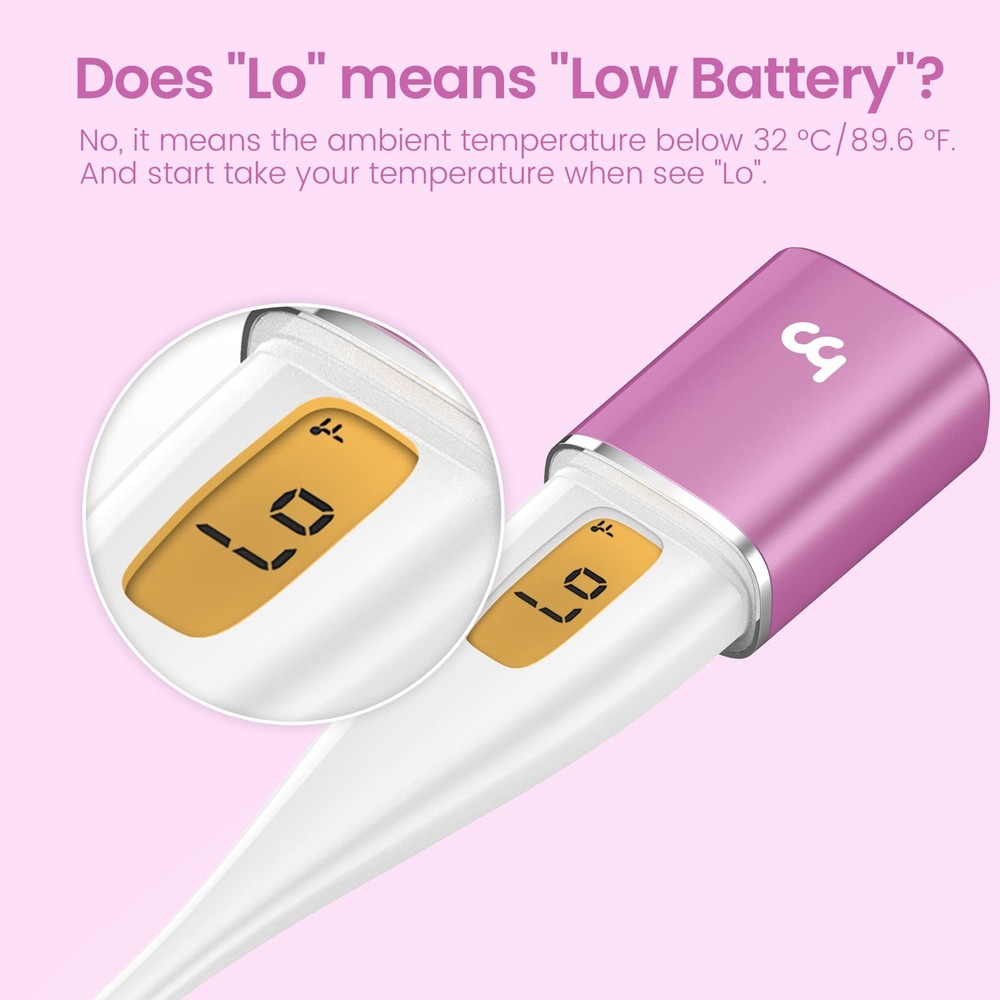 Smart Basal Body Thermometer, BBT Thermometer with Backlight LED Screen, Fert...