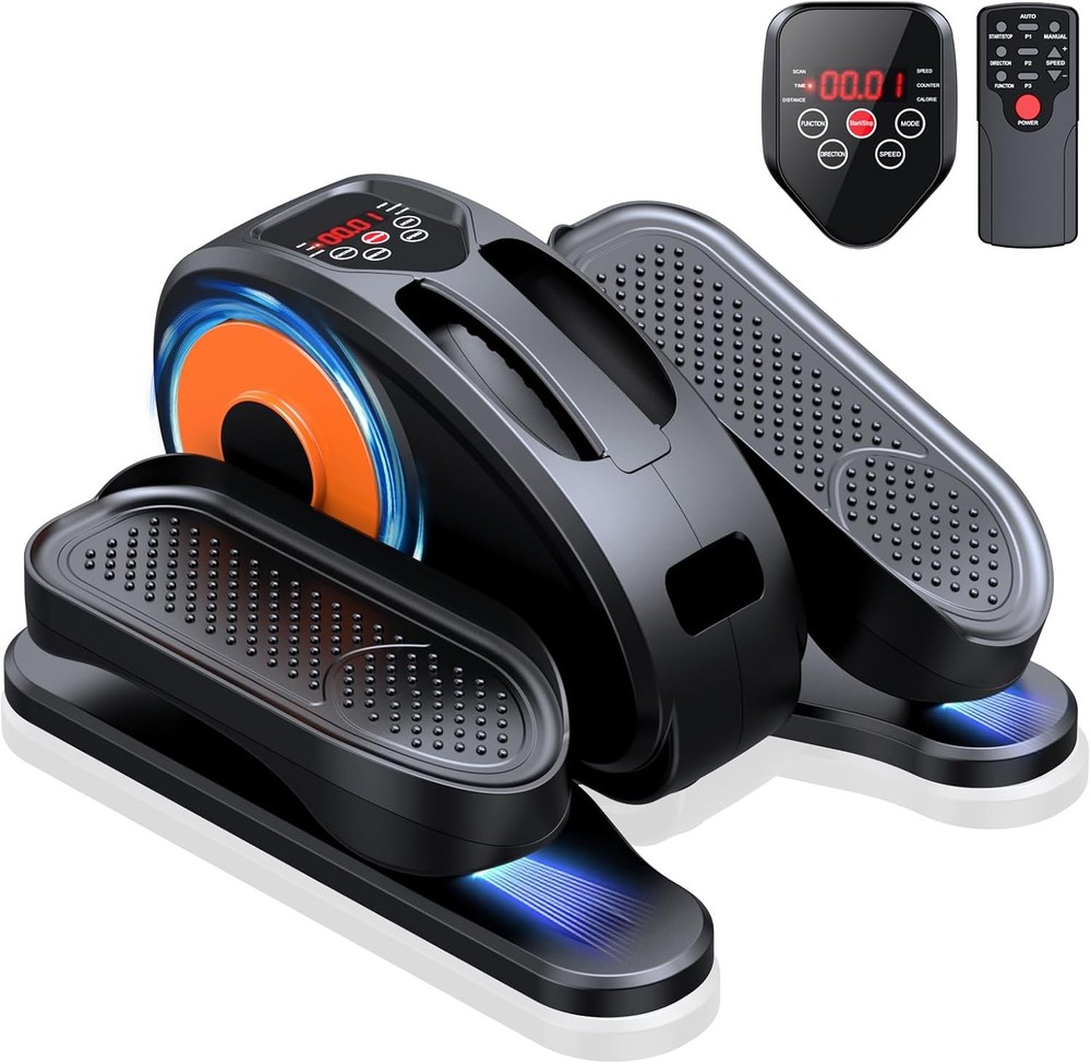 Under Desk Elliptical Machine Electric Elliptical Leg Exerciser 12 Adjust Speeds