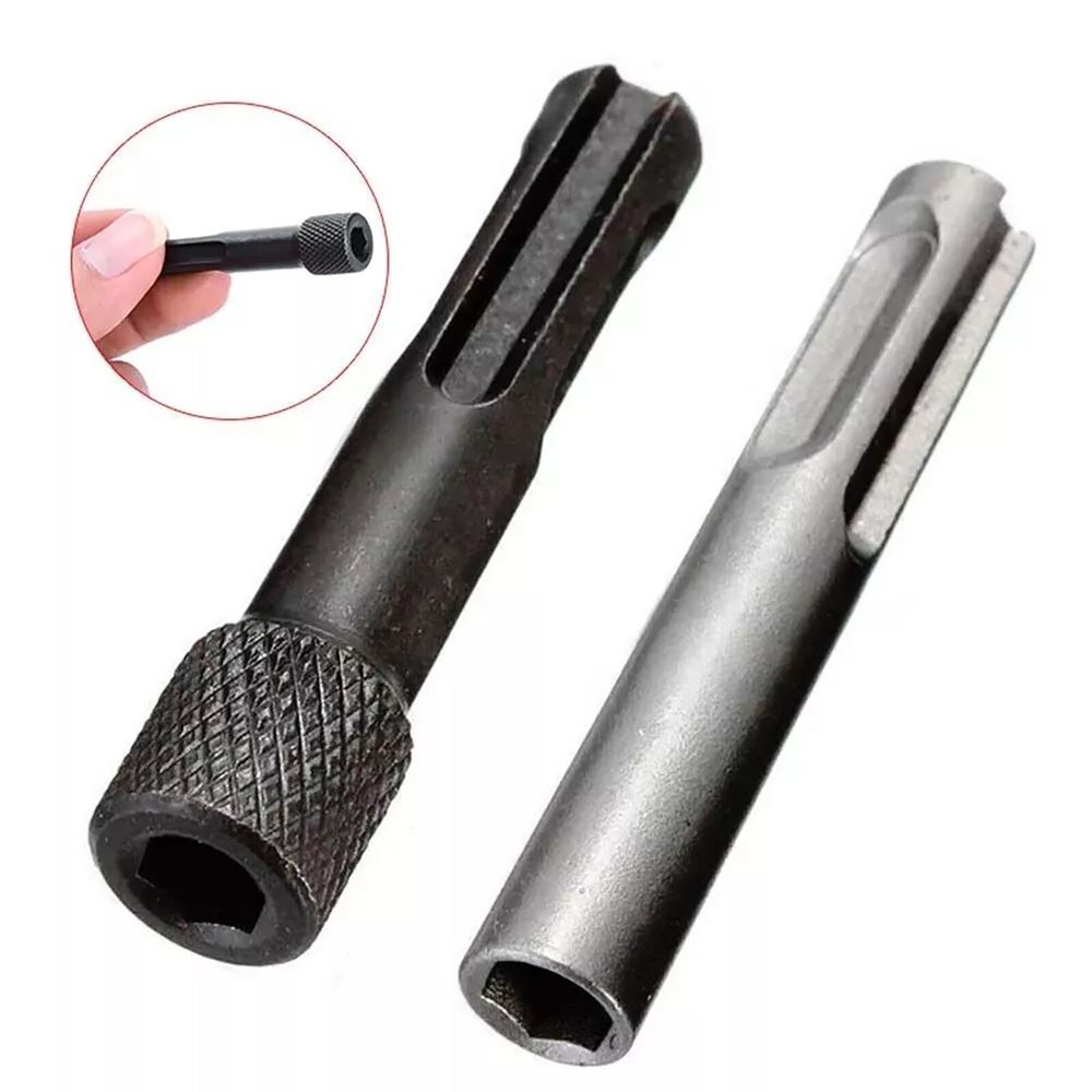 5pcs SDS Plus 1/4 Hex Socket Driver Hammer Drill Bit Adaptor Accessories Kit