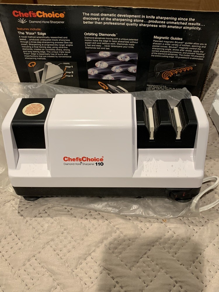 Chef's Choice Professional 110 Diamond Hone Sharpener, Manual & Original Box