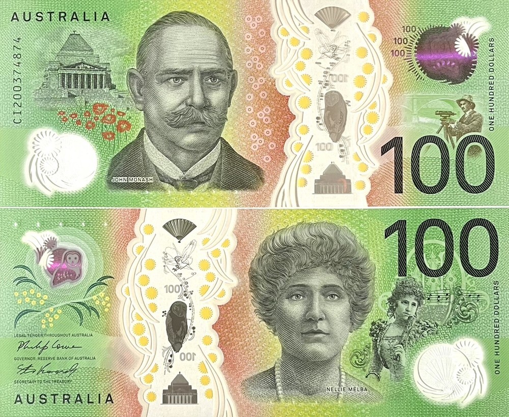 Australia 100 Dollars 2020 P 66 Polymer UNC W/ Folder