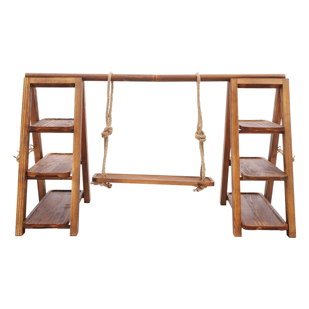 3 Tiers Solid Wood Simple Serving Tray Dessert Stand Decorated Cupcake Rack