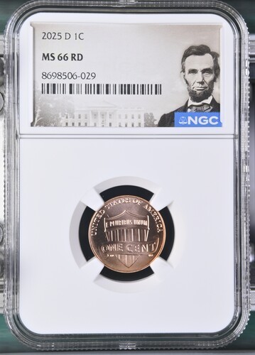 2025 D Lincoln Shield Cent 1C NGC MS66 RD Lincoln Label