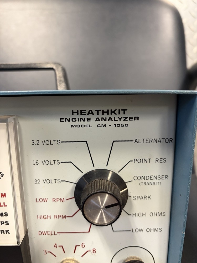 Heathkit Engine Analyzer Model CM-1050 + Manual And Connections! Working