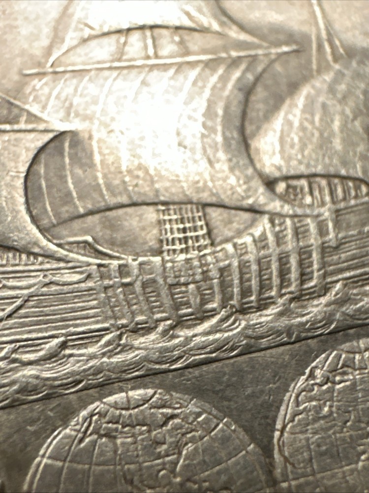 1893 Christopher Columbus Columbian Exposition Commemorative Half Silver Dollar