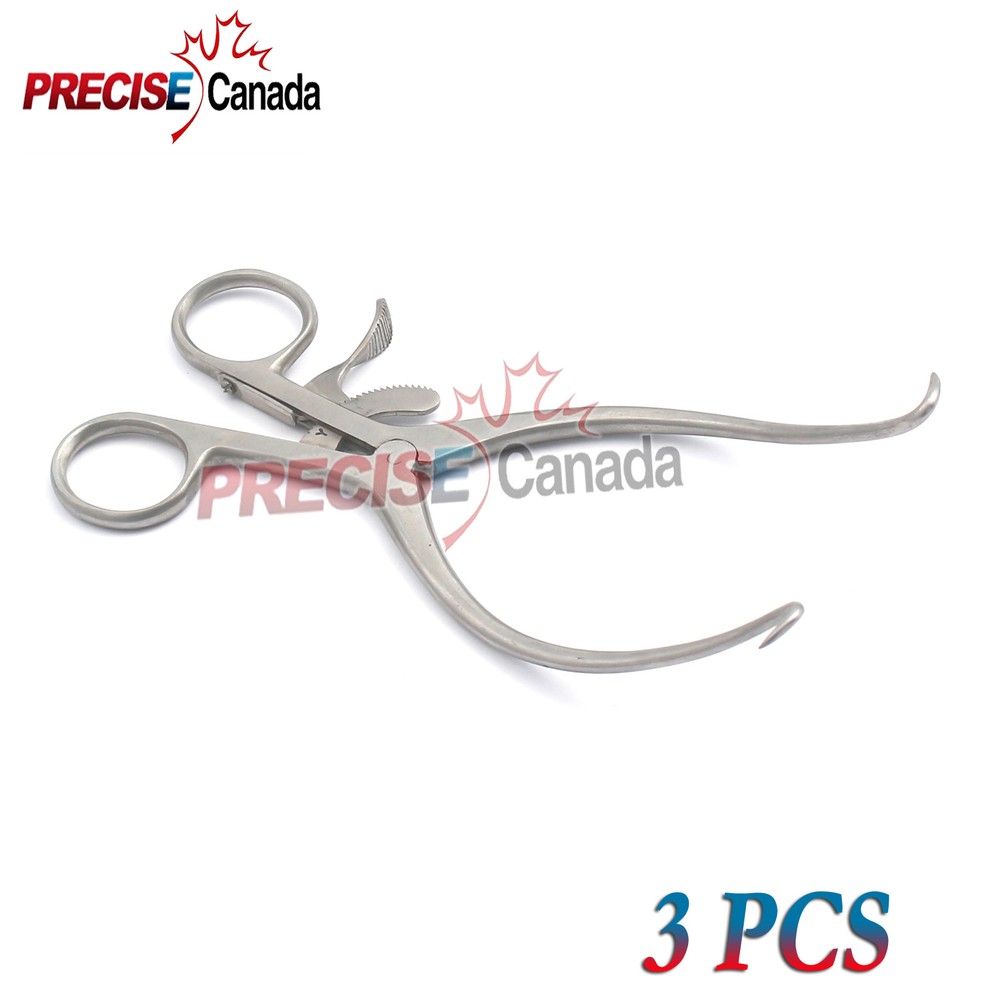 3 Pcs Gelpi Retractors 5.5" Sharp Points Surgical Veterinary Instruments