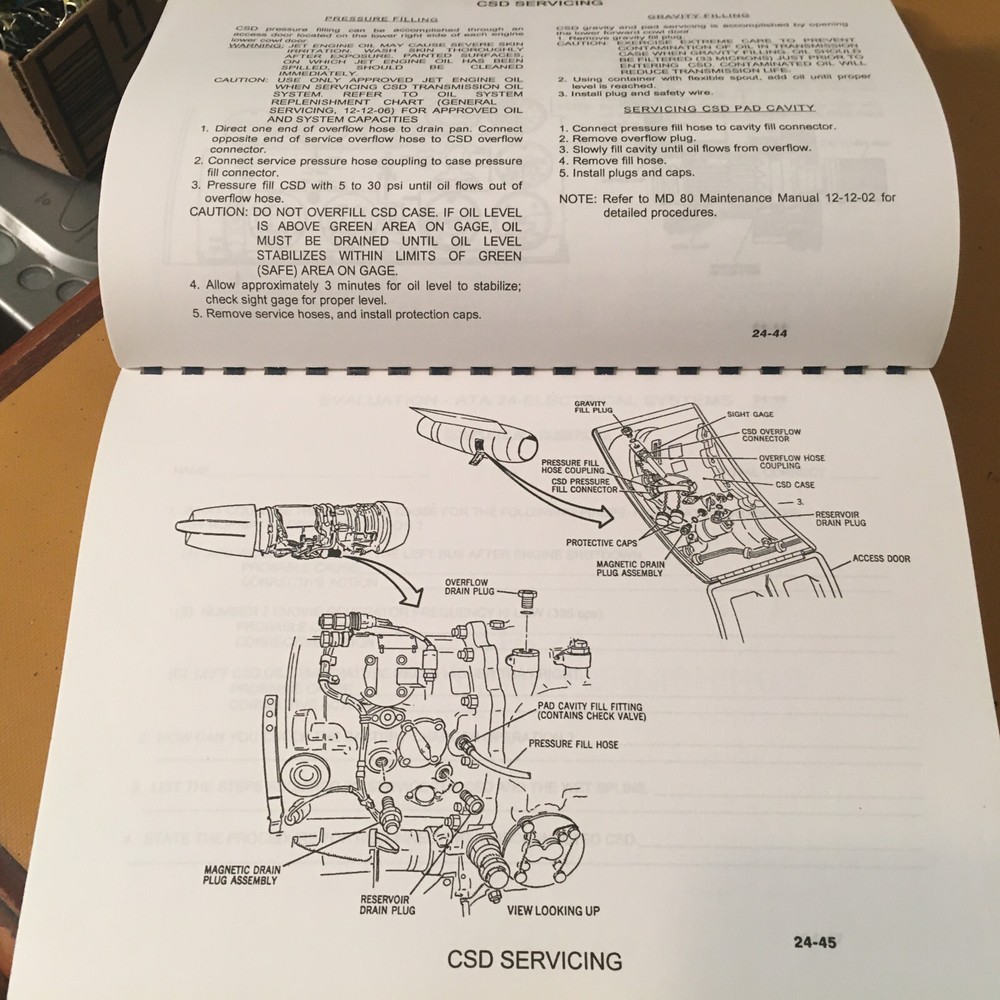 MD-80 Airframe, Powerplant & Electrical Maintenance Training Manual