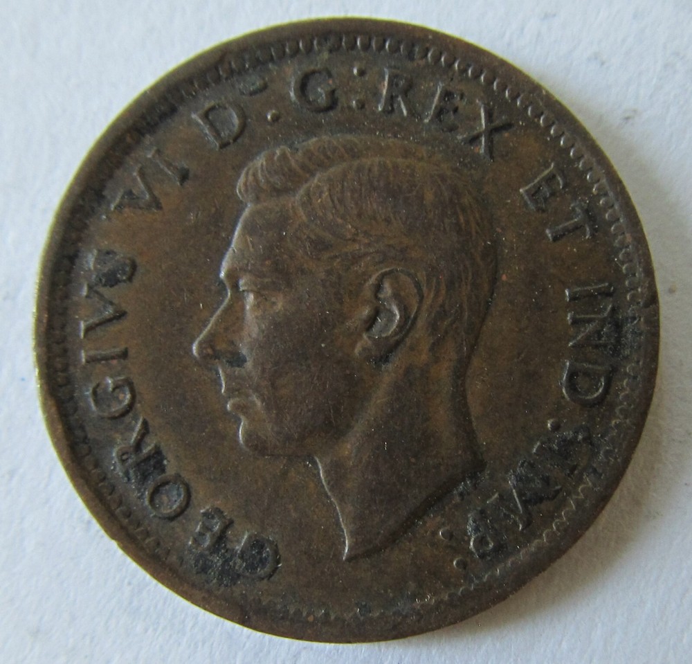 1940 1 Cent - George VI Canada Cent KM# 32