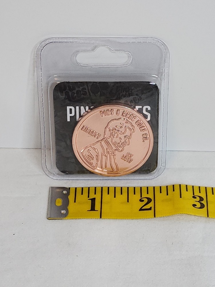 Pins&Aces Golf Ball Marker. (Penny)