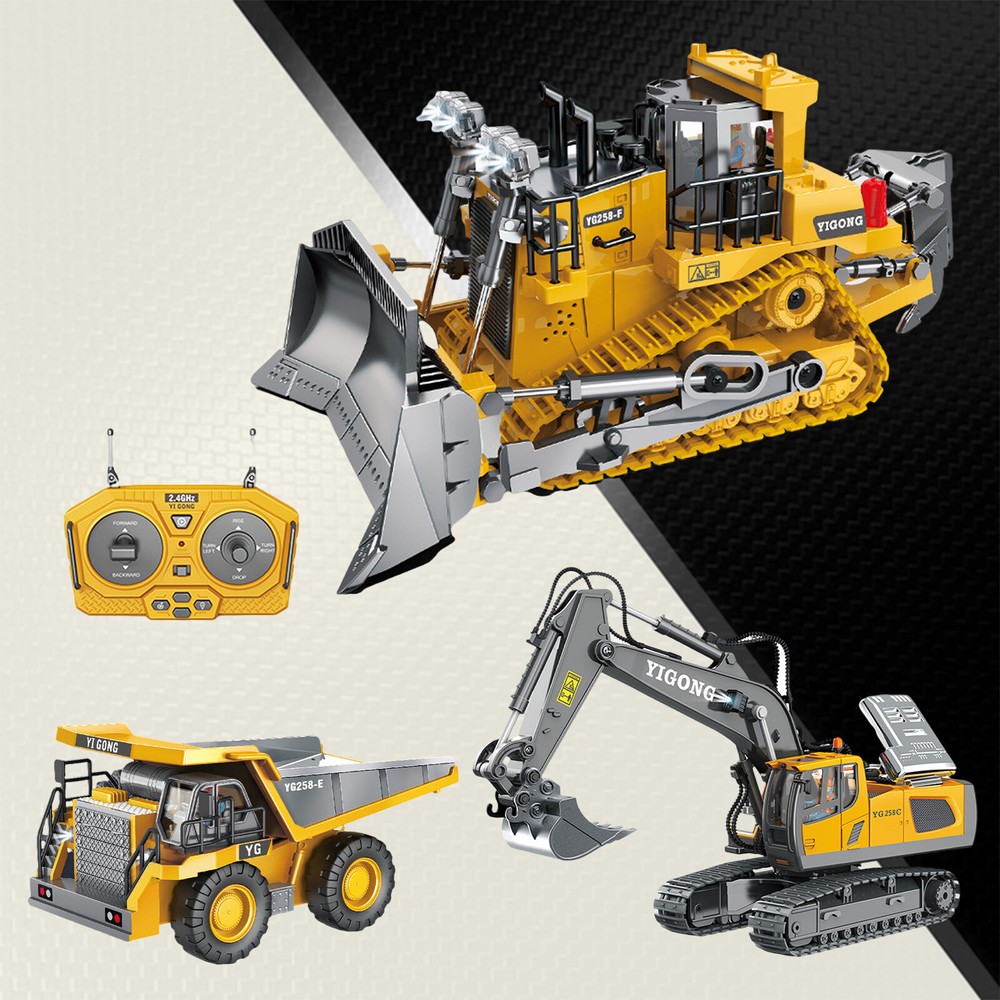 Engineering RC Excavator Toy 1:20 Scale Remote Control Construction Truck Gift