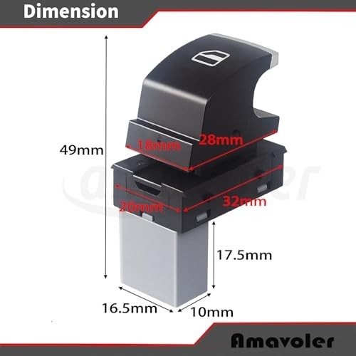 Passenger Side Power Master Window Switch Button Control Switch Fit for