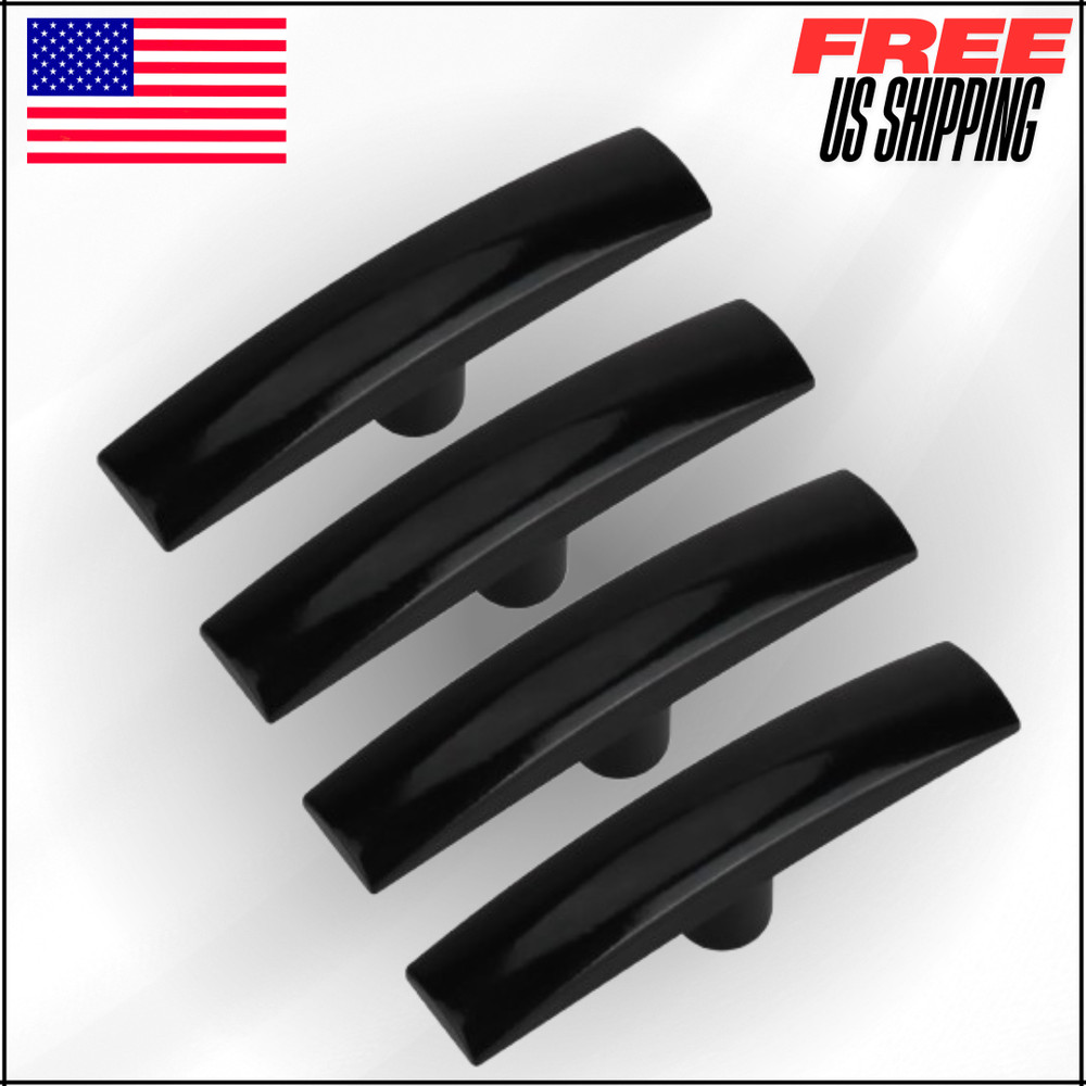 Aluminum RV Black Tank Pull Handles Camper Water Tanks Waste Dump Valve 4Pc