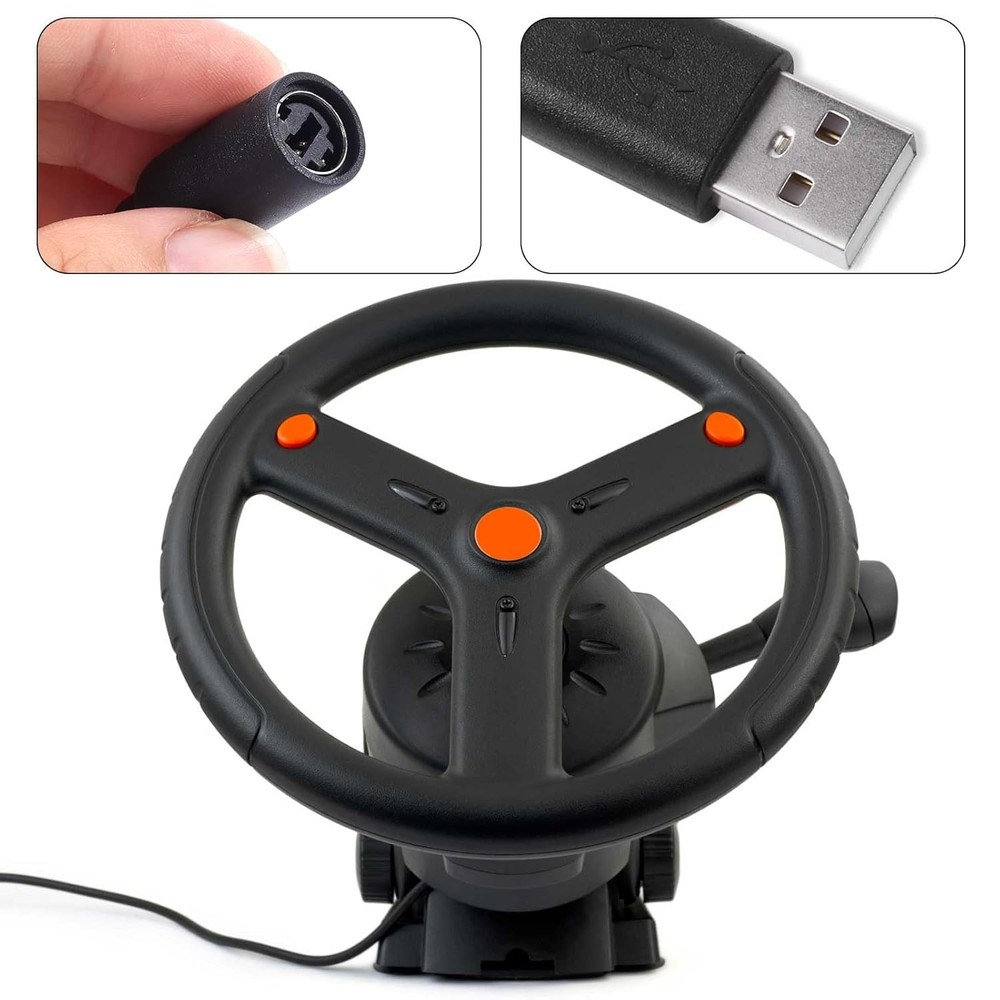 USB Breakaway Cable Replacement for Racing Wheel Steering Cord