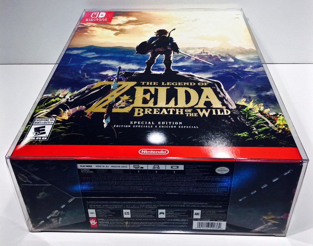 1 Box Protector for ZELDA BOTW SPECIAL EDITION NTSC SIZE ONLY! Nintendo Switch