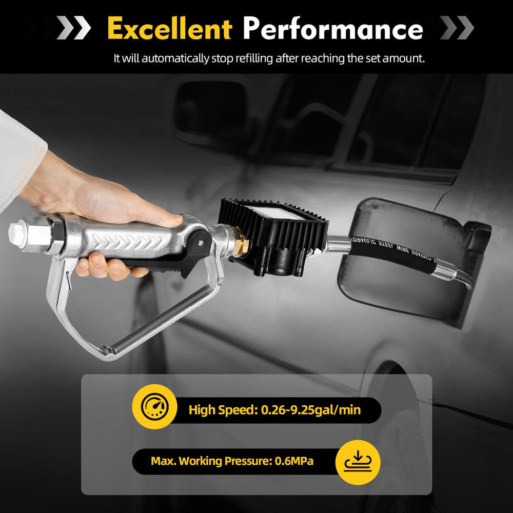 Electronic Oil Transfer Control Valve Controller Oil Hose End Gun With Meter